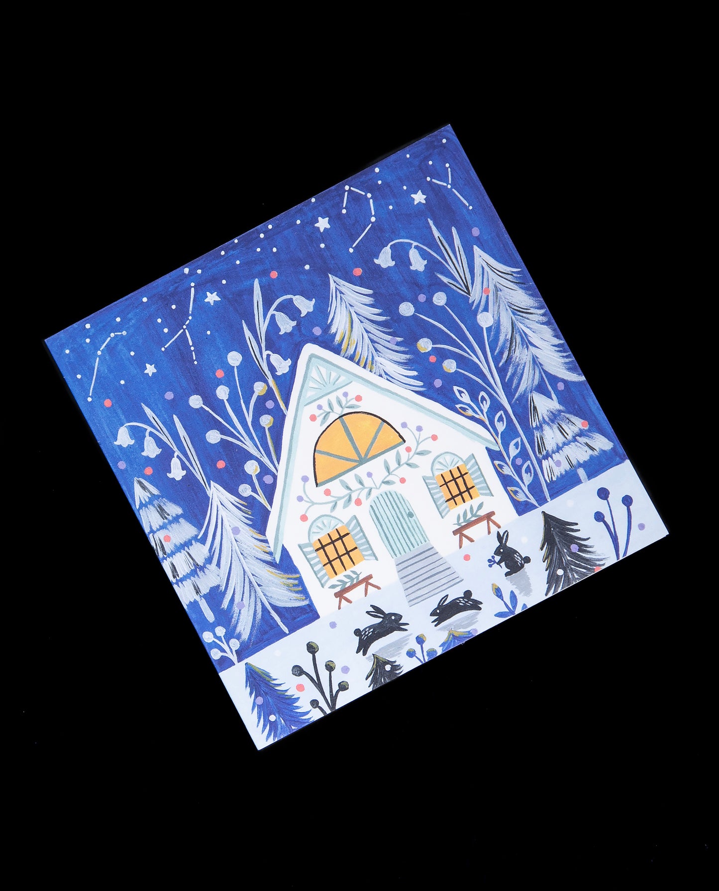 Winter Cabin Greeting Card | FLORA WAYCOTT