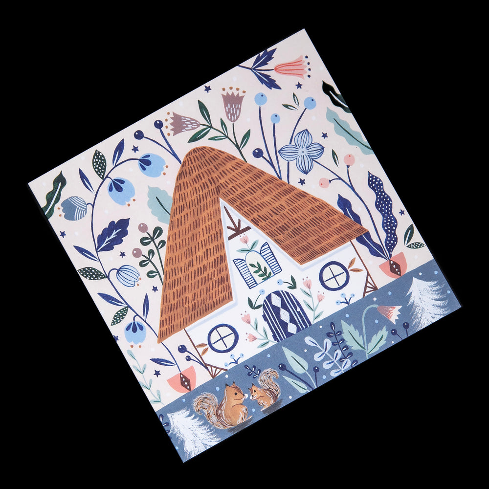 Waycott Thatched Cottage Greeting Card | FLORA WAYCOTT