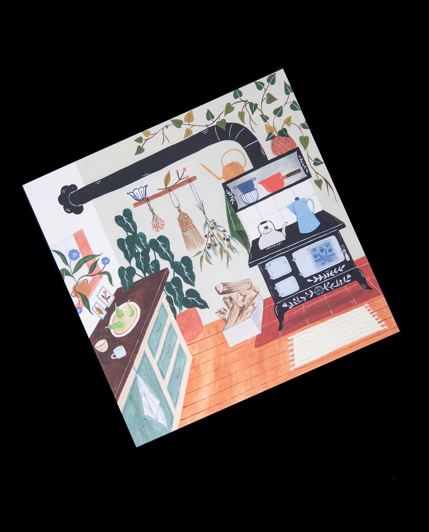 Rustic Kitchen Greeting Card | FLORA WAYCOTT