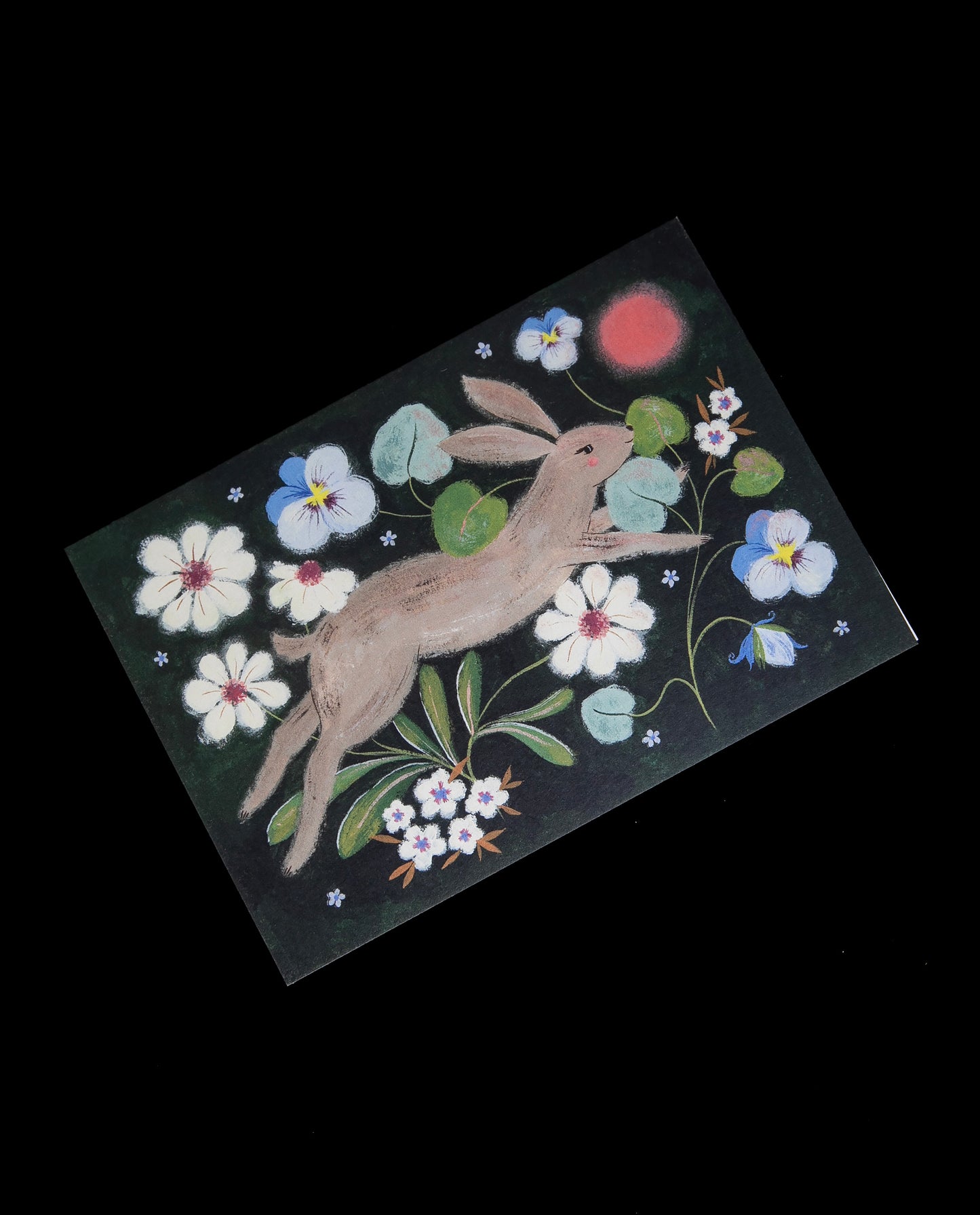 Carte de souhaits "Lune de fraises" | FLORA WAYCOTT