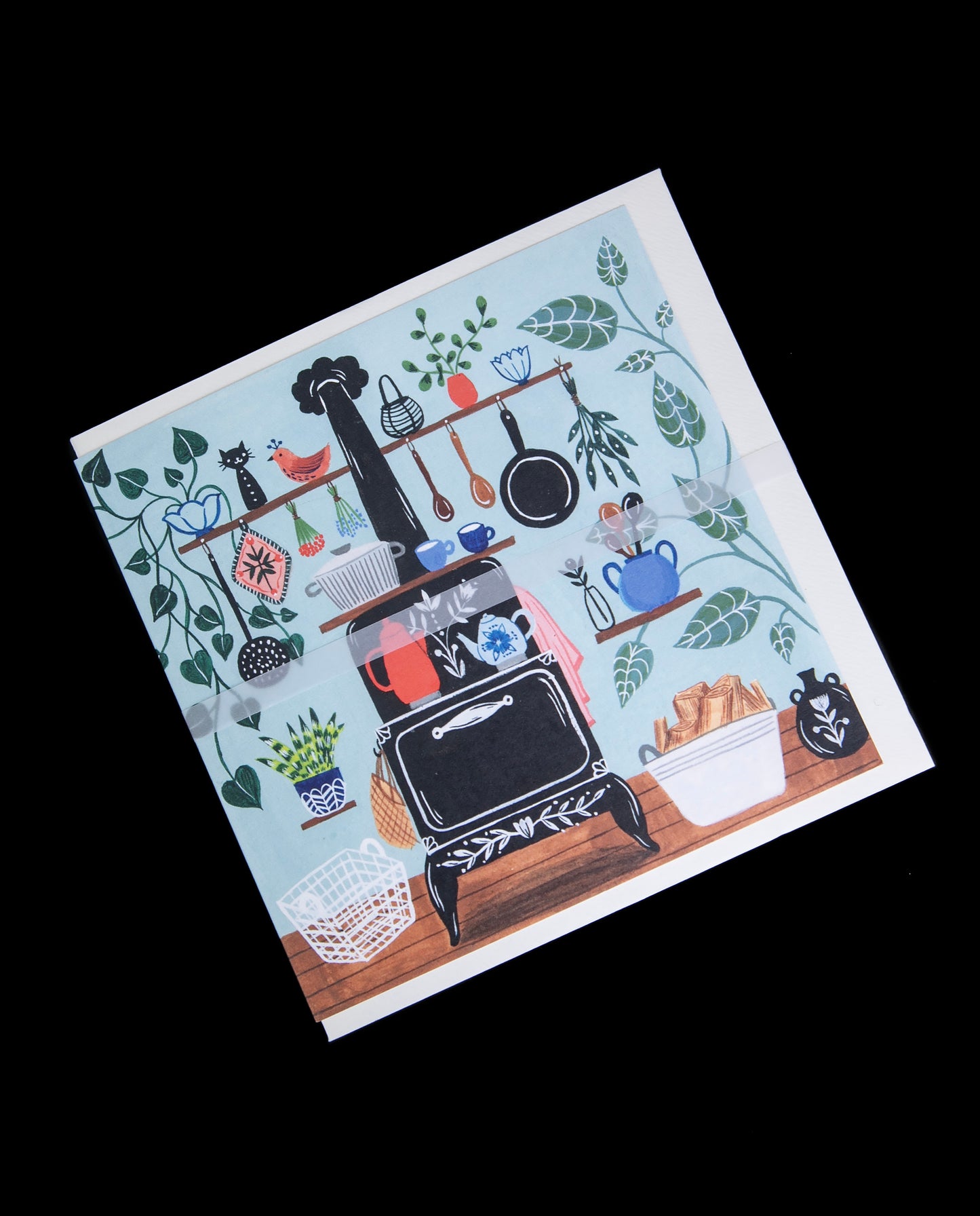 Kitchen Stove Greeting Card | FLORA WAYCOTT