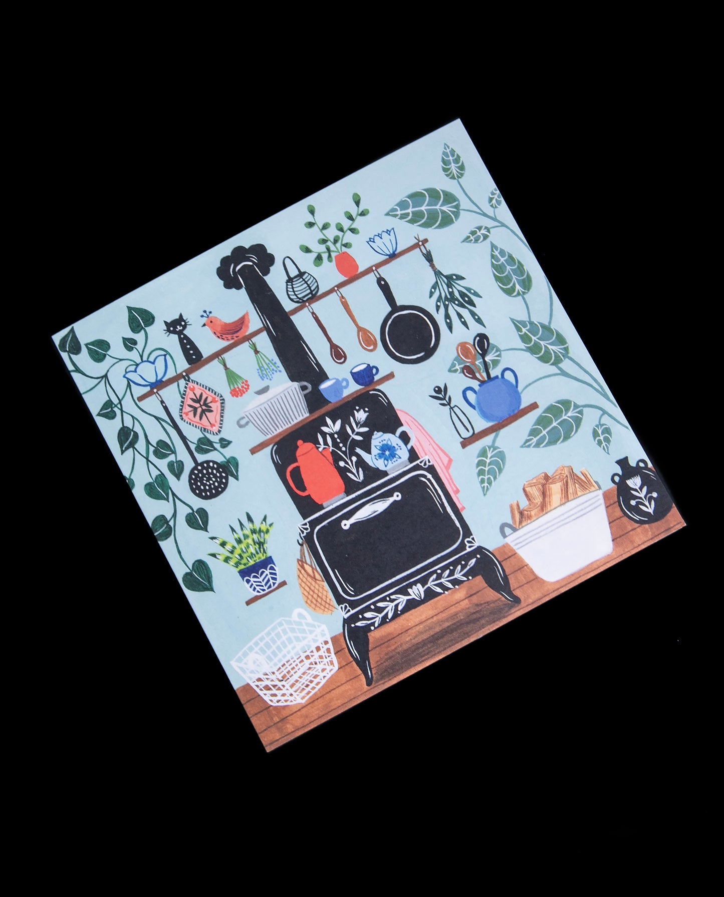 Kitchen Stove Greeting Card | FLORA WAYCOTT