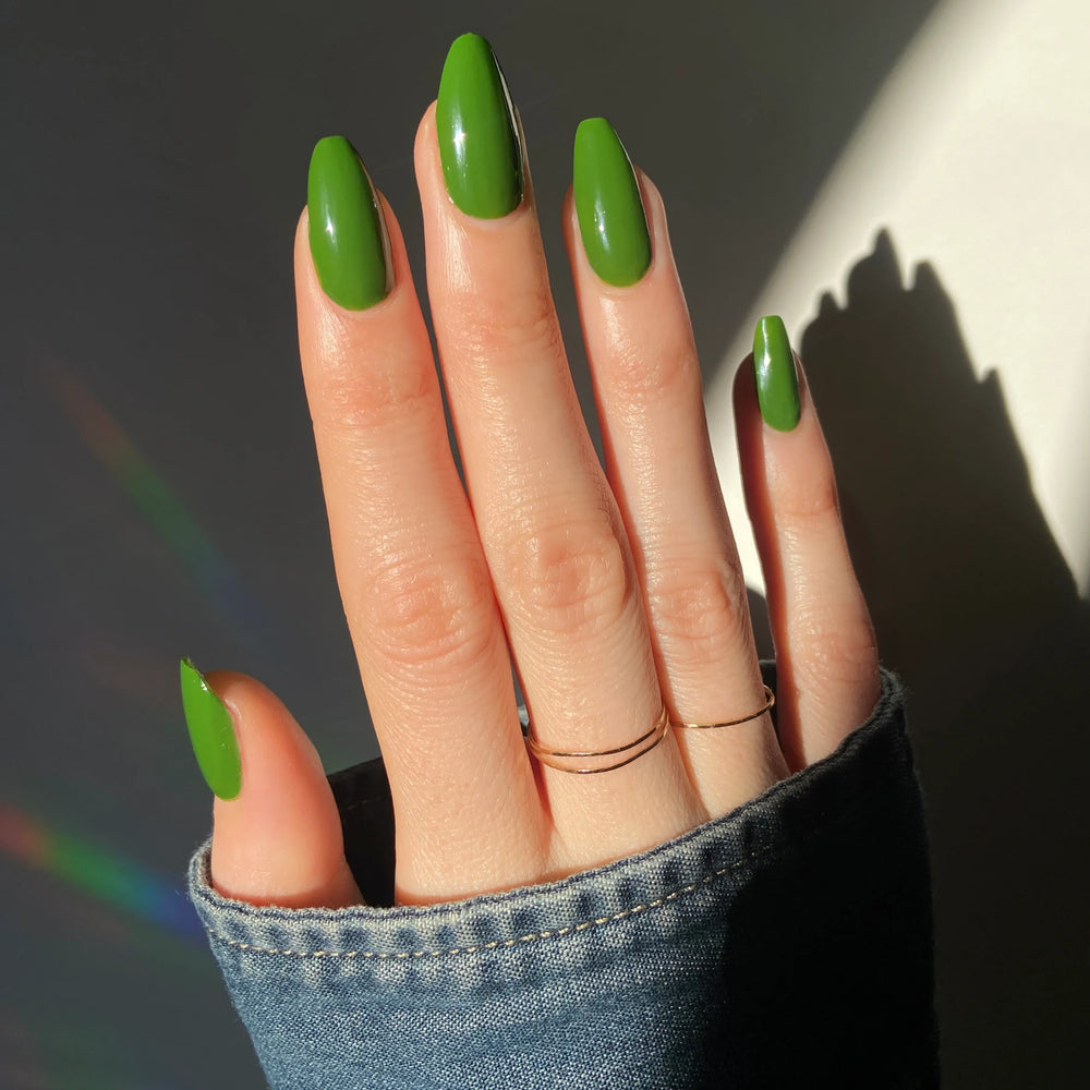 
                      
                        "Arugula" nail polish shown on model.
                      
                    