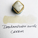 Swatch of Beam Paints' "Cream" watercolour paintstone.