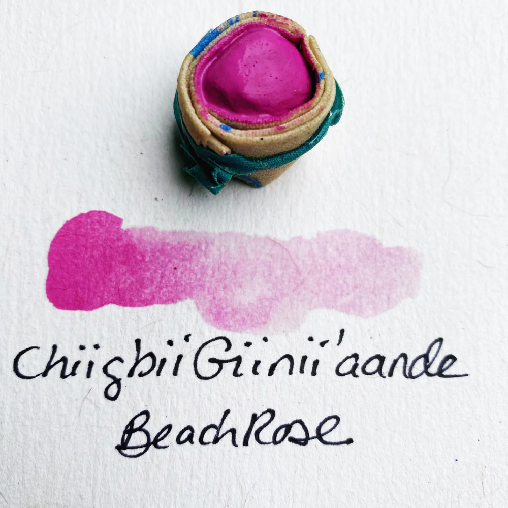 
                      
                        Swatch of Beam Paints' hot pink "Beach Rose" watercolour paintstone.
                      
                    