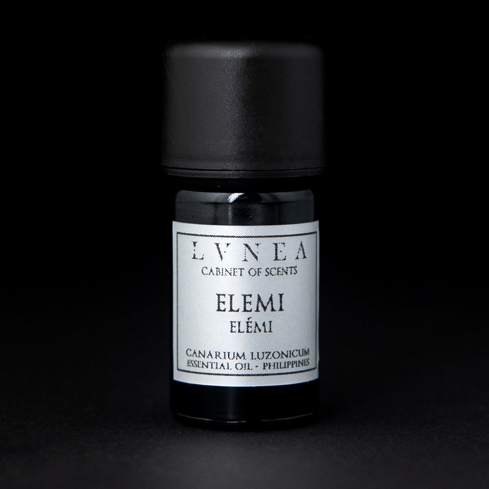 5ml black glass bottle of LVNEA's elemi essential oil