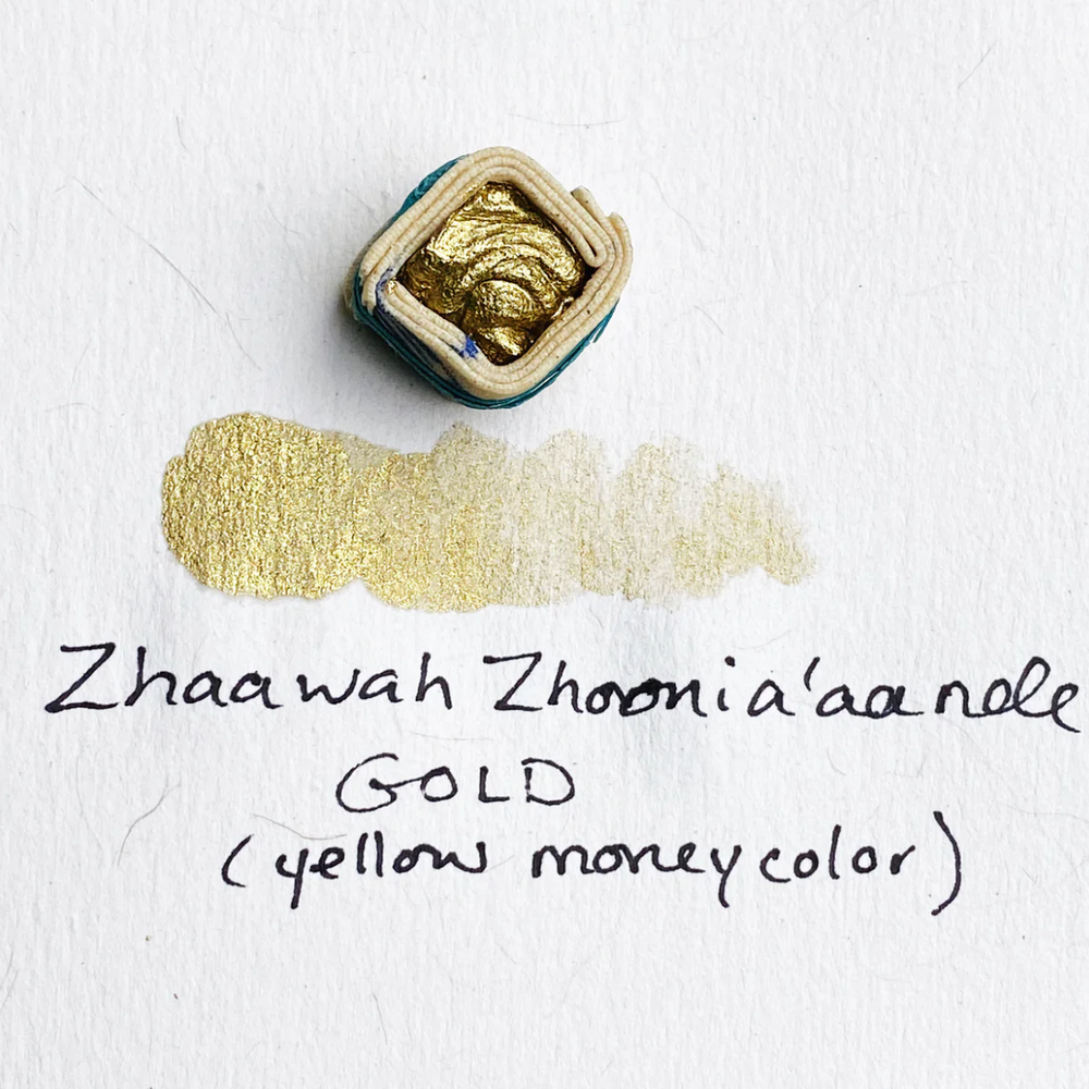 
                      
                        Swatch of Beam Paints' "Gold" watercolour paintstone.
                      
                    