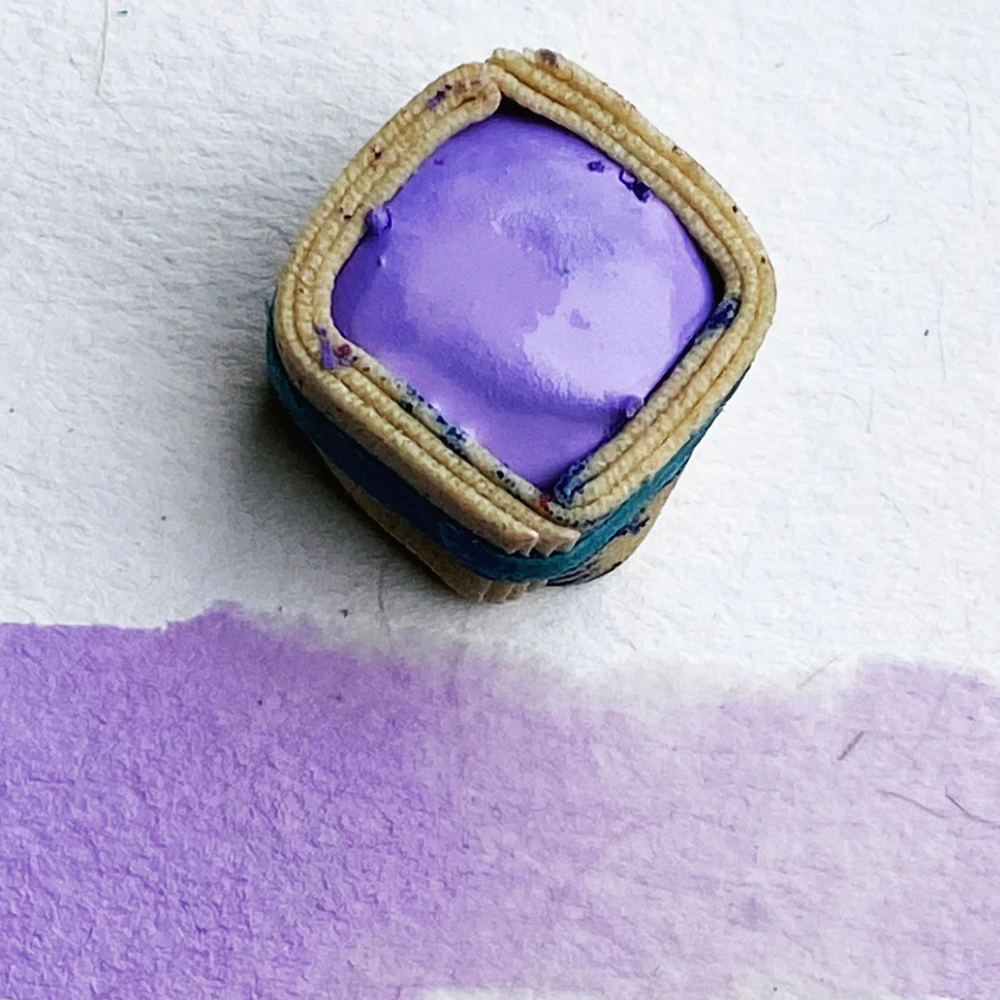 
                      
                        Swatch of Beam Paints' pastel purple "Lilac" watercolour paintstone.
                      
                    