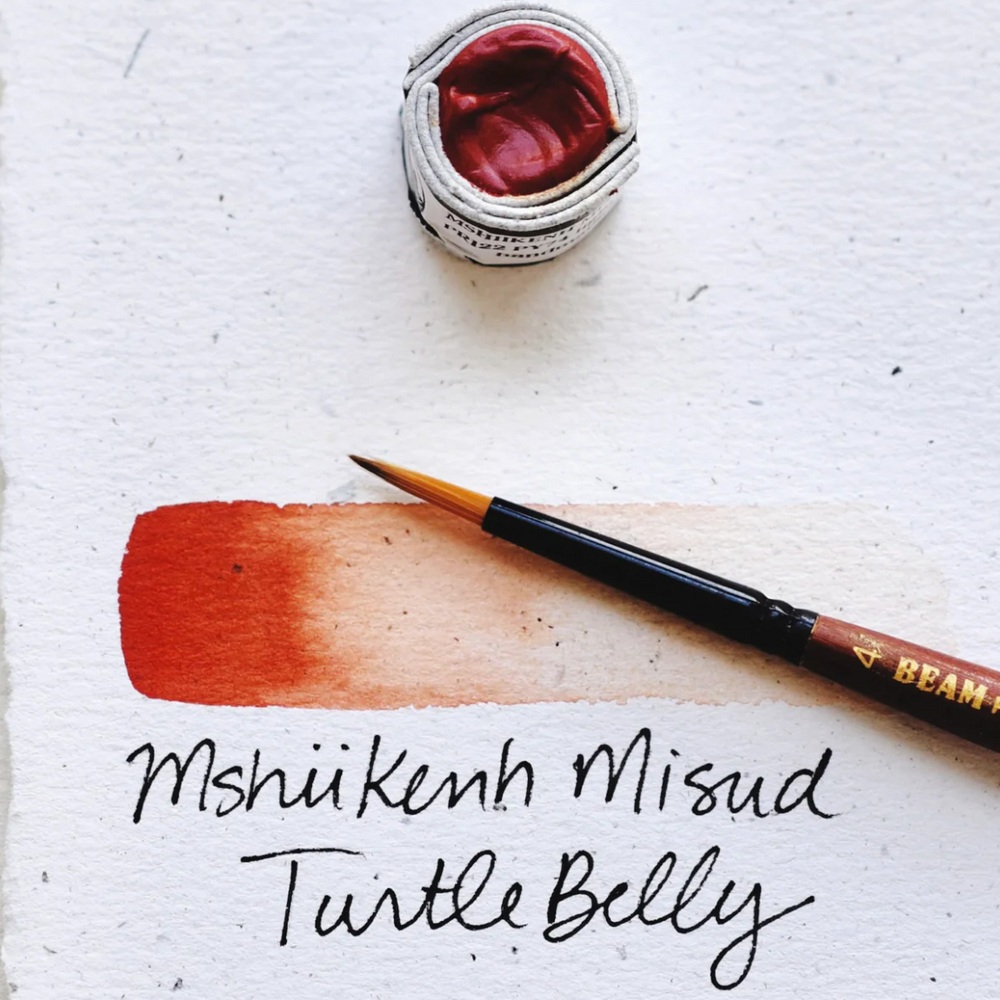 
                      
                        Swatch of Beam Paints' "Turtle Belly" brick red watercolour paintstone.
                      
                    